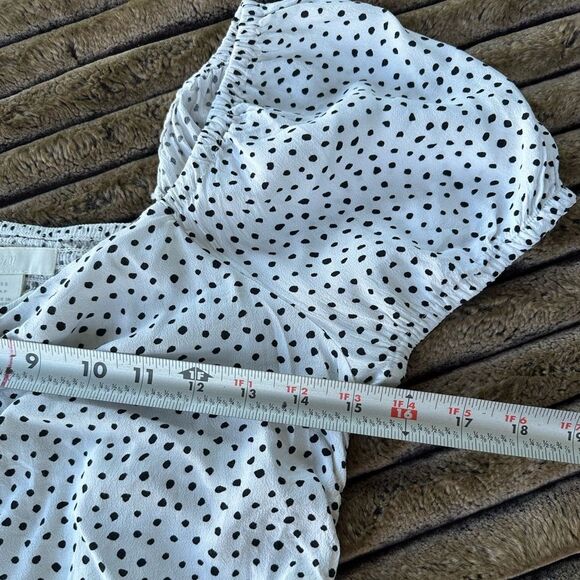 5 for $45 H&M Top Blouse Shirt Size S Polka Dot - Picture 6 of 8